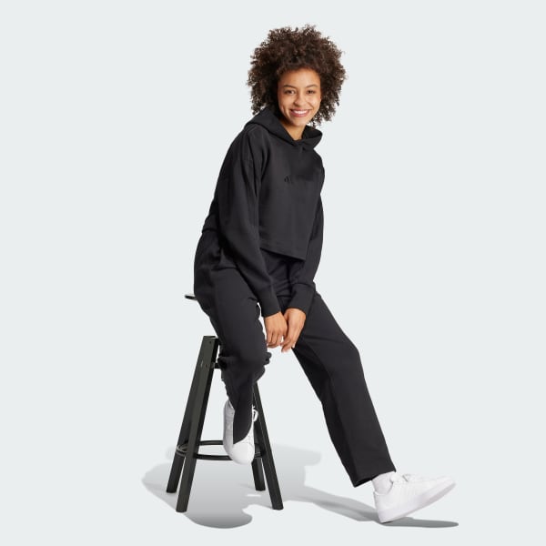 Black ALL SZN French Terry 3-Stripes Hoodie