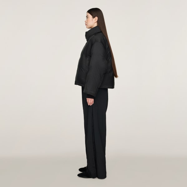 Schwarz Y-3 Puffer Jacke