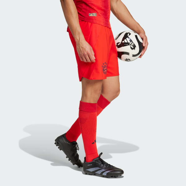 Czerwony FC Bayern 24/25 Home Authentic Shorts