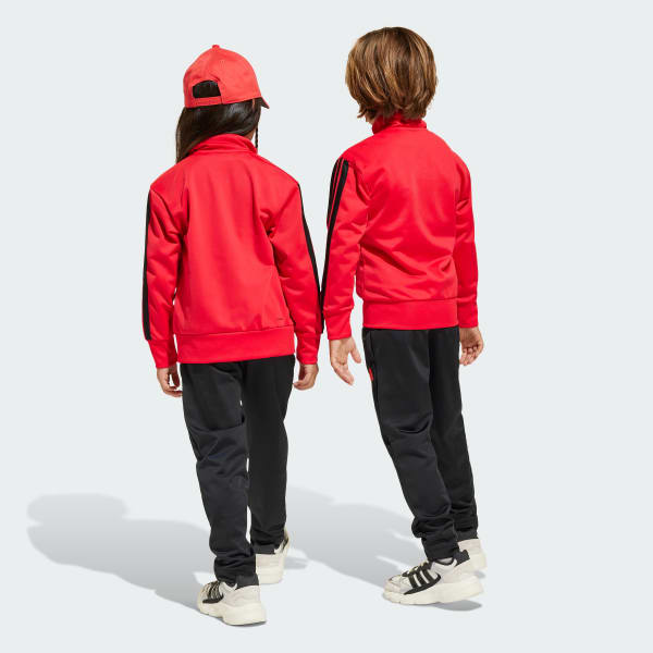 Vermelho Fato de Treino Climacool Essentials – Criança