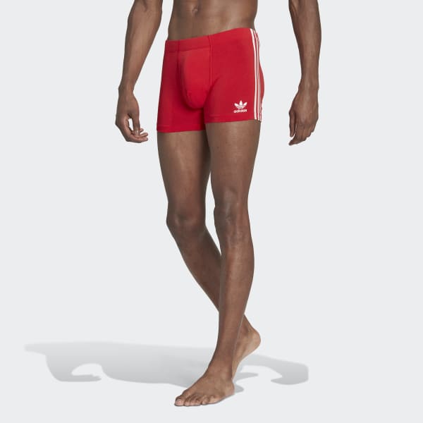 adidas Comfort Flex Cotton 3Stripes Trunk Briefs Blue adidas UK