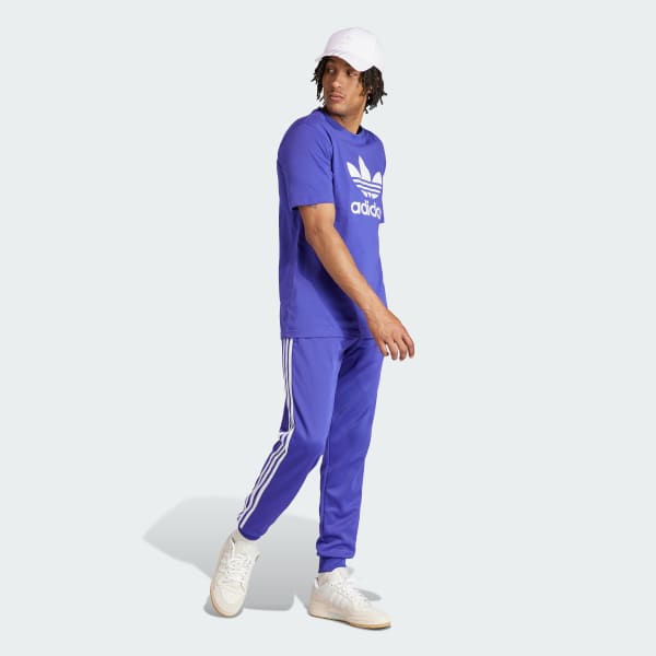 Μωβ Adicolor Trefoil Tee