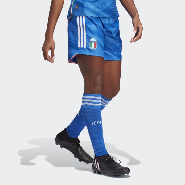 Bleu Short Domicile équipe féminine Italie 23 Authentique