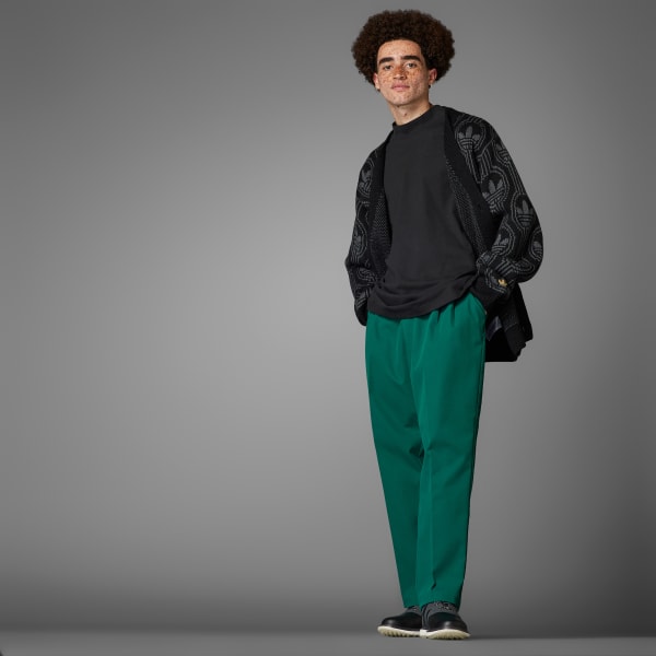 Black Rolling Links Mock Neck Polo Shirt