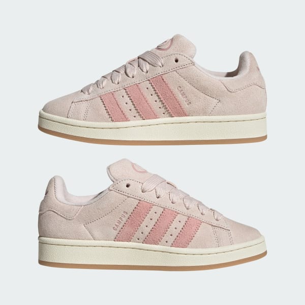 Pink suede adidas shop