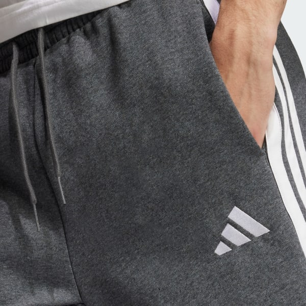 Essentials 3-Stripes Fleece Shorts