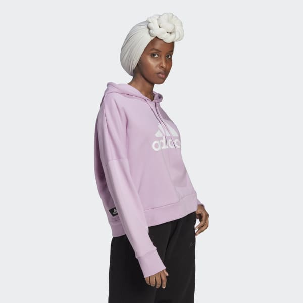 Paars Future Icons Badge of Sport Hoodie HM405