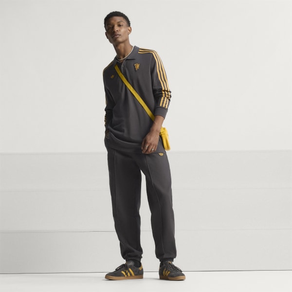 adidas マンチェスター・ユナイテッド ポロシャツ アディダス マンチェスター・ユナイテッド テラスアイコン 長袖