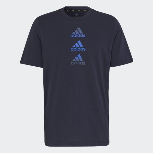 Blauw Designed to Move Logo T-shirt Q3690