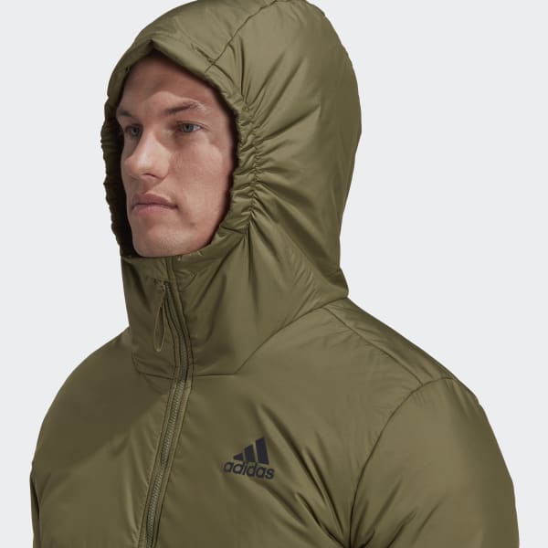 Grun BSC 3-Streifen Hooded Insulated Jacke DVN72