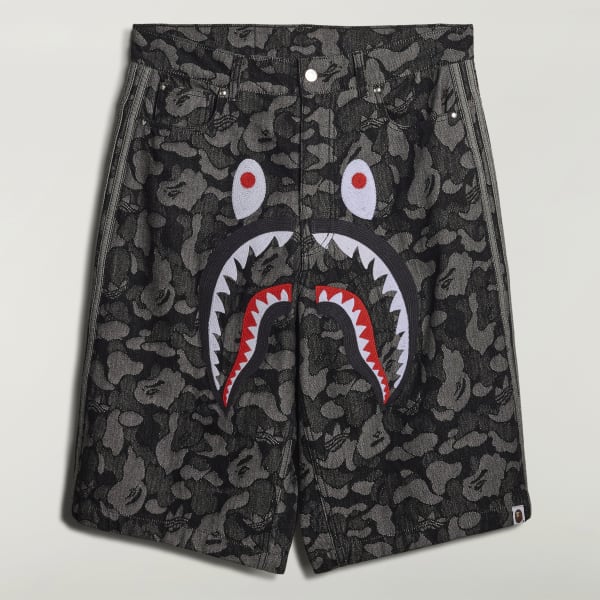 adidas SHARK DENIM JORTS BAPE® - Black | Free Shipping with