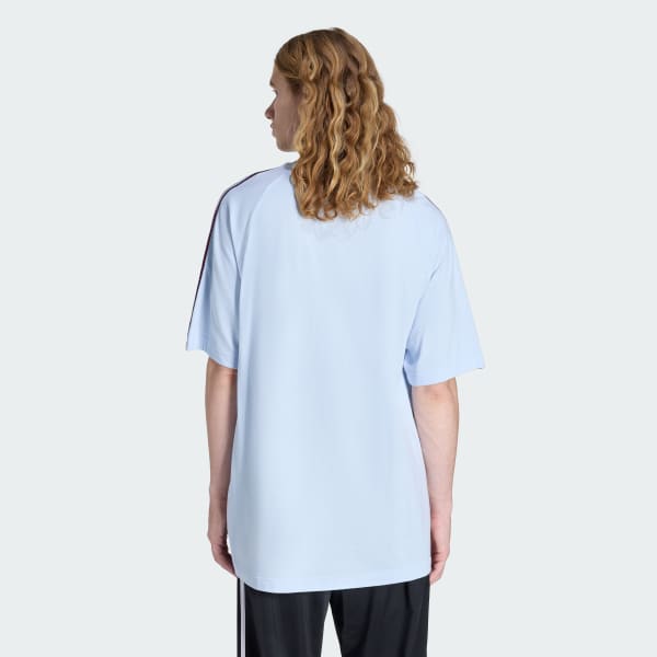 Blue BRITCORE SHORT SLEEVE RINGER T-SHIRT