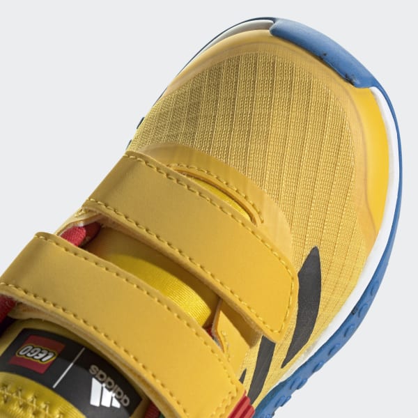 Yellow adidas DNA x LEGO® Two-Strap Hook-and-Loop Shoes