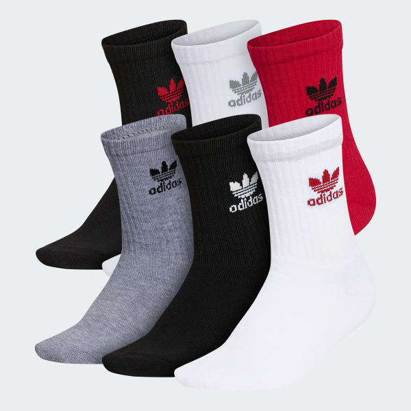 Påstået Avl kronblad adidas Trefoil Crew Socks 6 Pairs - White | Kids' Lifestyle | adidas US