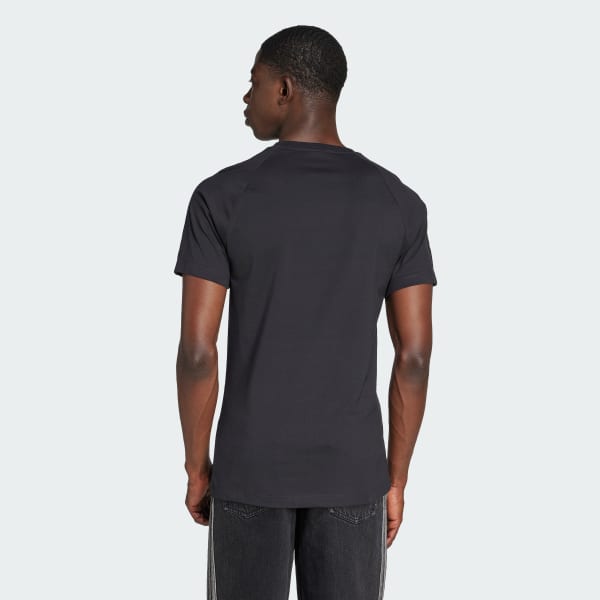 Sort adidas Originals Adicolor Trefoil Tight T-shirt