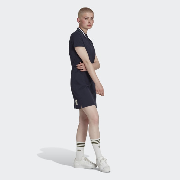Blue adidas Originals Class of 72 Polo Dress MMR88