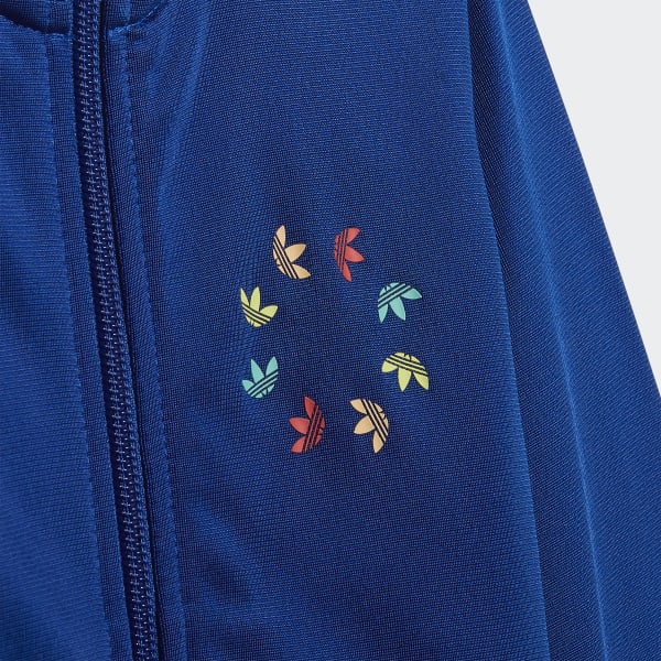 Azul Conjunto de chaqueta y pantalón Adicolor
