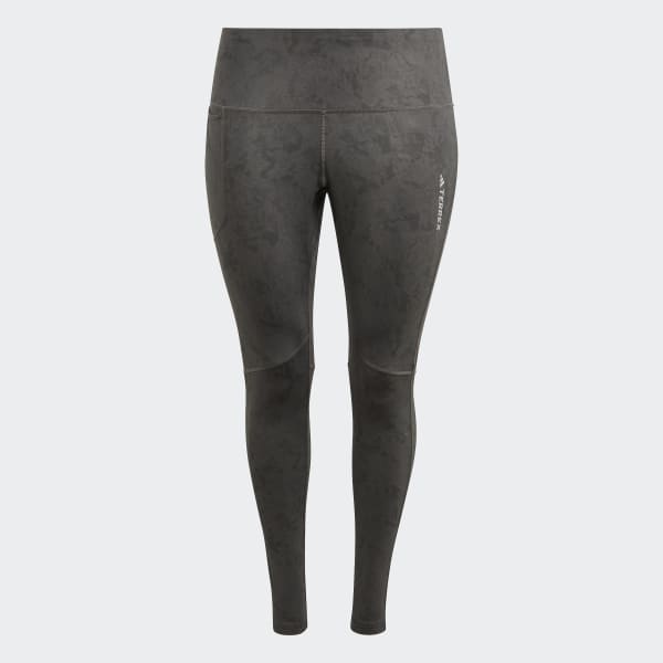 Grey Terrex Multi Allover Print Leggings (Plus Size)