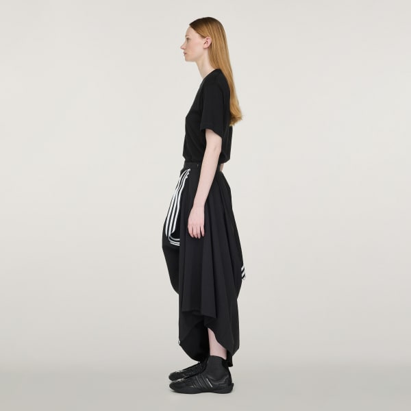 Svart Y-3 Nylon Skjørt 3-Stripes