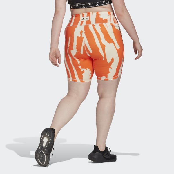 Beige Thebe Magugu Plus Size Biker shorts OO132