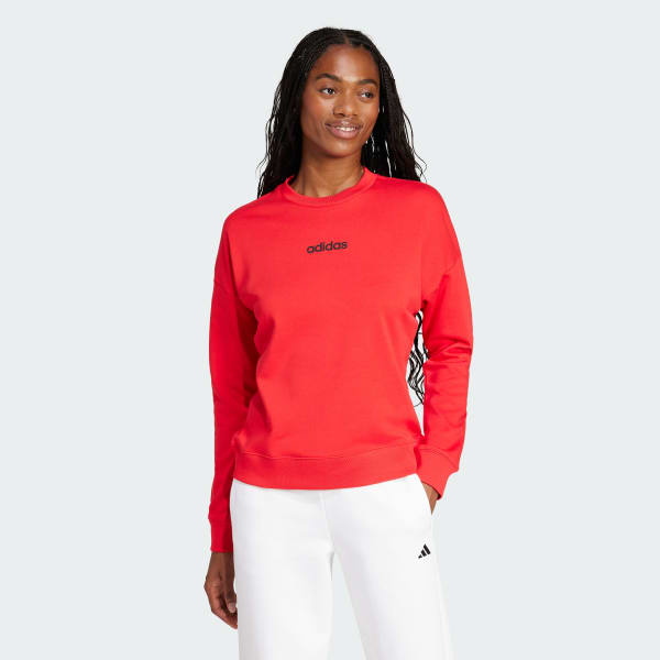 Rojo Polerón Essentials Linear Felpa Francesa