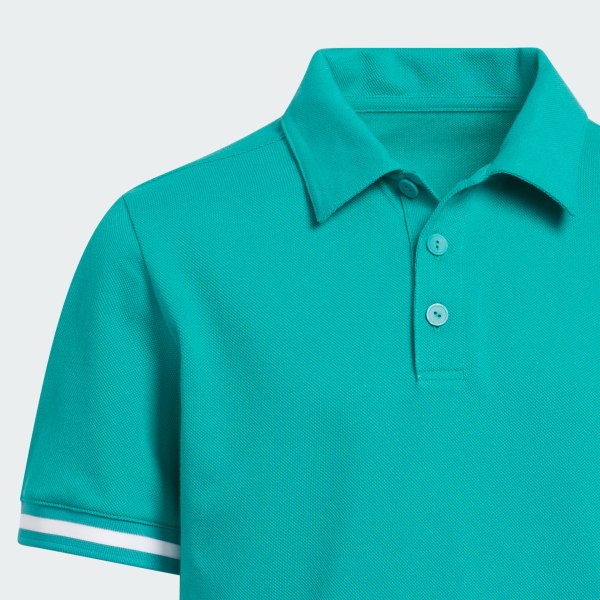 Green Piqué Club Polo Shirt Kids