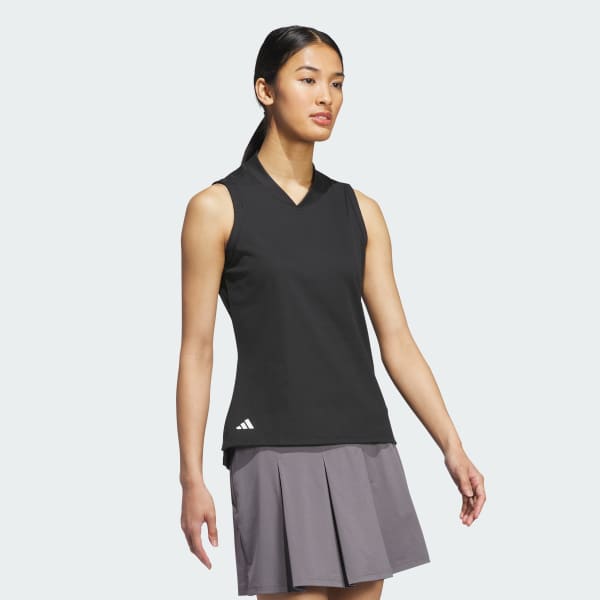 Black Ultimate365 Sleeveless Polo Shirt