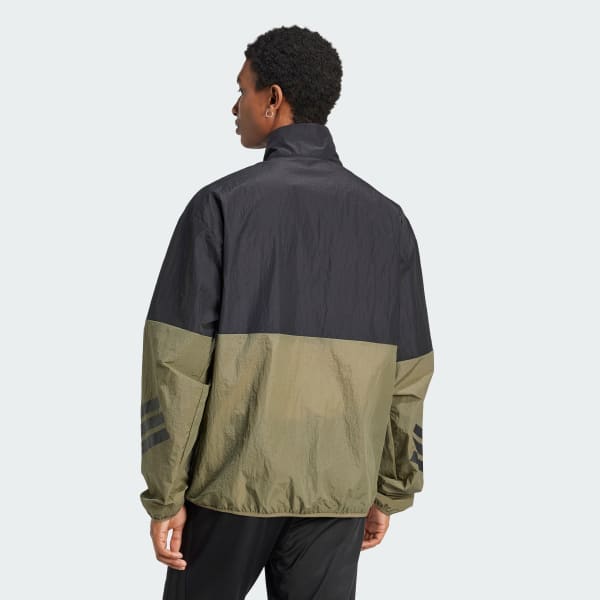 Grun Future Icons 3-Streifen Woven Half-Zip Sweatshirt