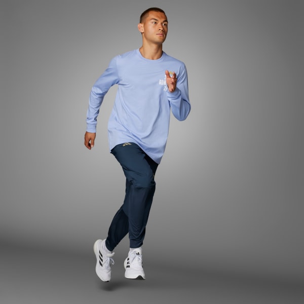 Blauw BMW Berlin Marathon 2024 Tour Longsleeve