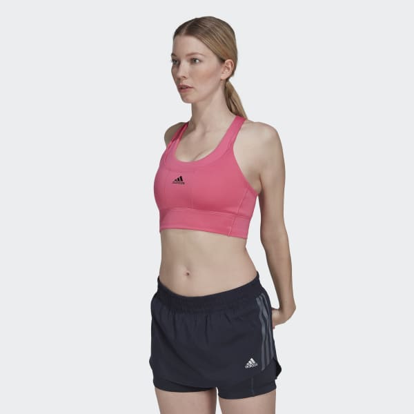 Pink Running Medium-Support Pocket Bra