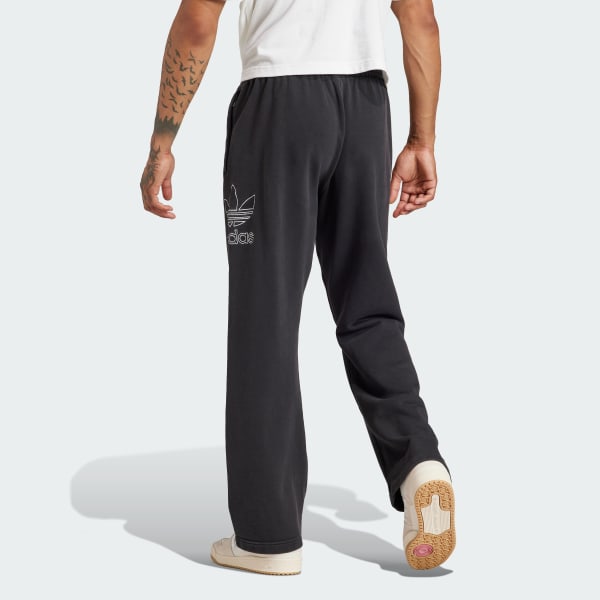 Adidas trefoil sales joggers black