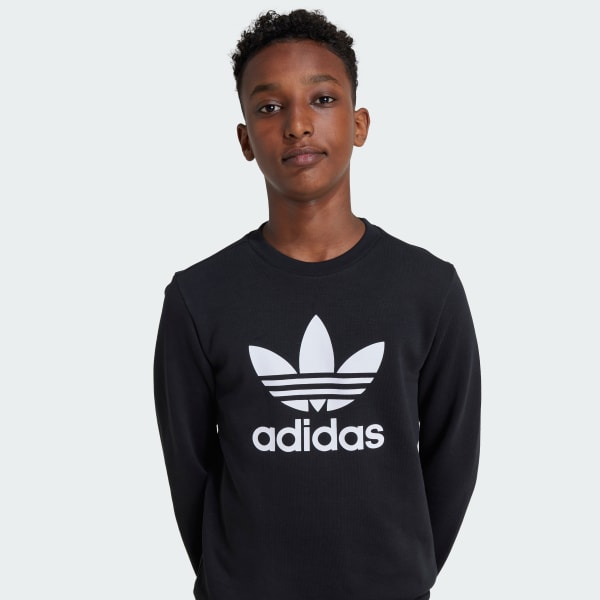 Boys adidas trefoil sweatshirt discount