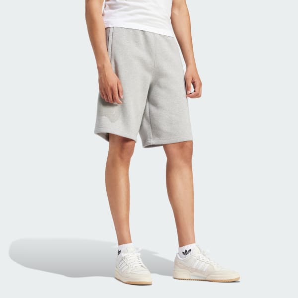 adidas Originals Trefoil legging shorts in gray