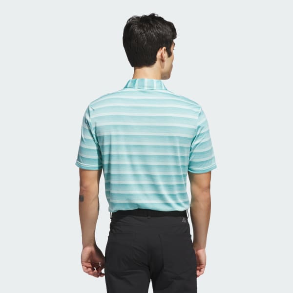 Turkis Two-Color Striped polotrøje