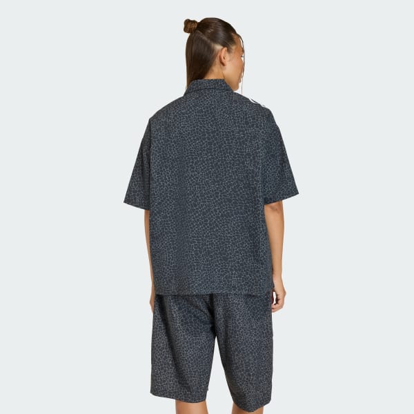 Black AOP Short Sleeve Shirt