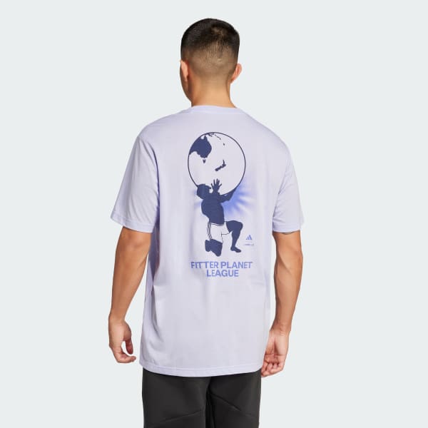 Purple Les Mills Fitter Planet Graphic Tee