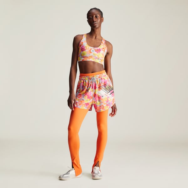 イエロー adidas by Stella McCartney プリントショーツ