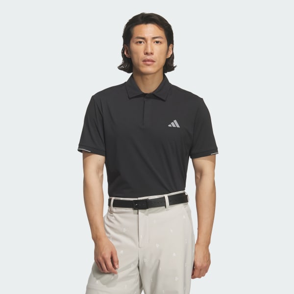 สีดำ เสื้อโปโลแขนสั้น FLAGSHIP