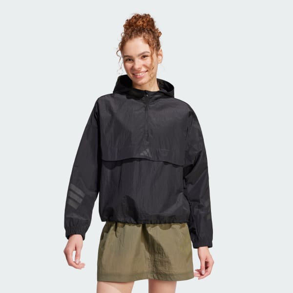 Μαύρο Future Icons 3-Stripes Windbreaker