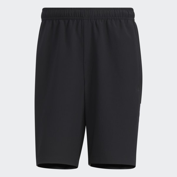 Plain black adidas shorts deals