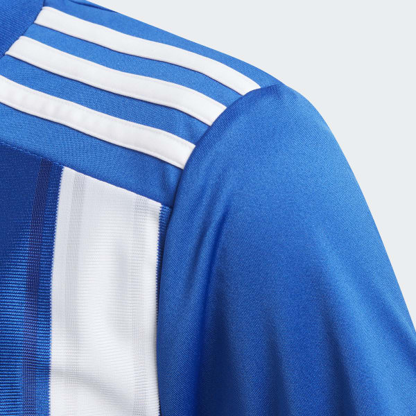 blauw Striped 21 Voetbalshirt