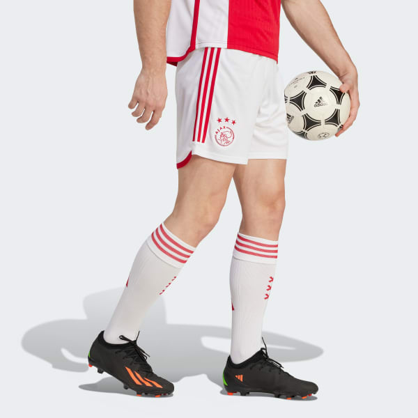 adidas Ajax Amsterdam 23 24 Home Shorts White Free Delivery adidas UK