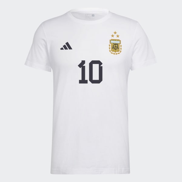 Wit Messi Football Number 10 Graphic T-shirt