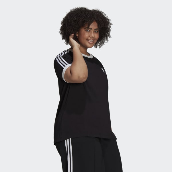 noir T-shirt Adicolor Classics 3-Stripes (Grandes tailles)