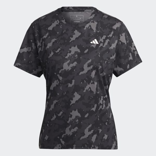 Polera Own the Run Camuflaje Negro adidas adidas Chile