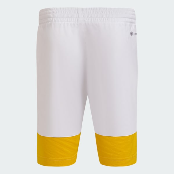 Blanco Shorts de Básquet Alternativa Boca Juniors 2023