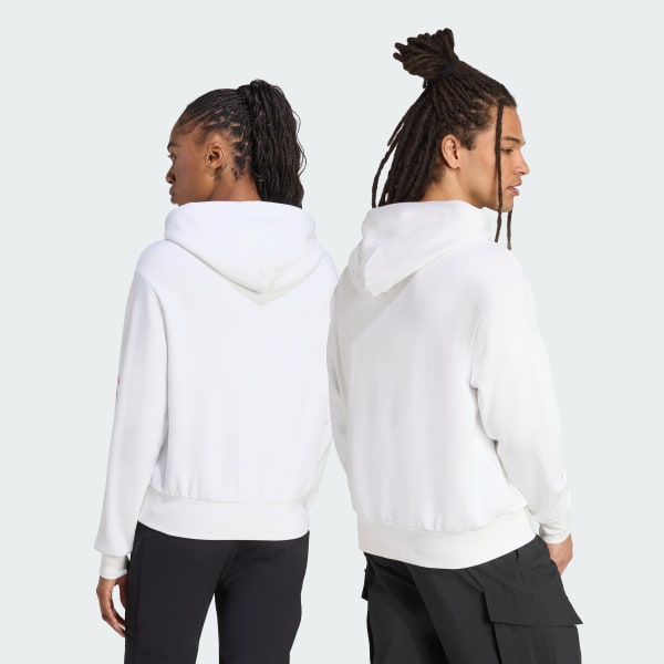 Beyaz Terrex Snow Adventure Graphic Kapüşonlu Üst