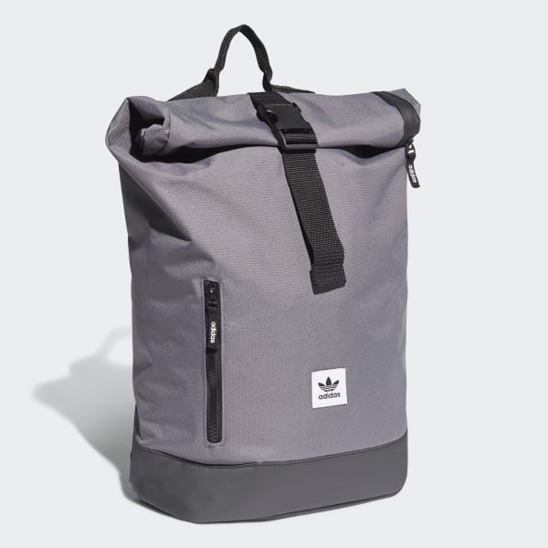 adidas Premium Essentials Roll-Top Backpack - Grey | adidas US
