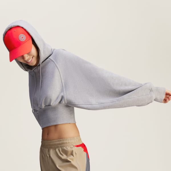 adidas by Stella McCartney クロップドパーカー - グレー