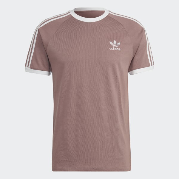 Fioletowy Adicolor Classics 3-Stripes Tee